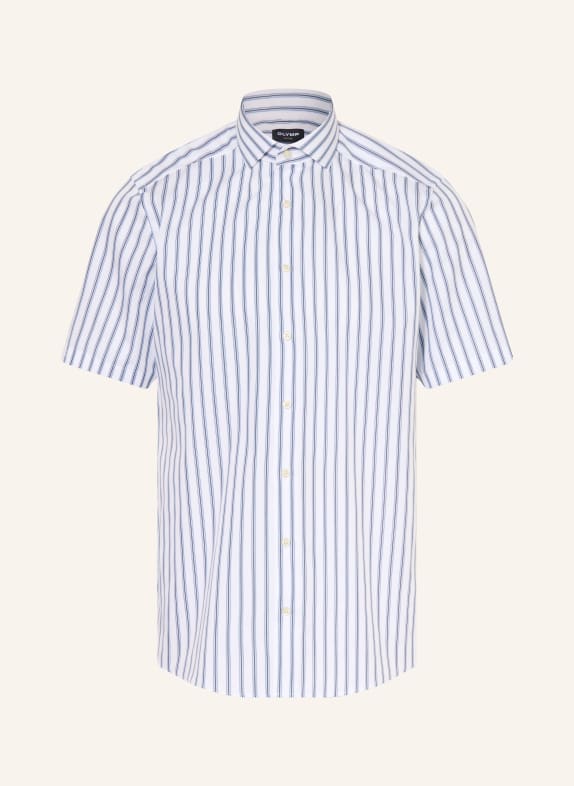 OLYMP Kurzarm-Hemd Luxor modern fit BLAU / DUNKELBLAU / WEISS