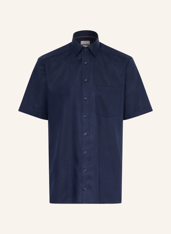 OLYMP Košile s krátkým rukávem Luxor, pohodlný střih TMAVĚ MODRÁ