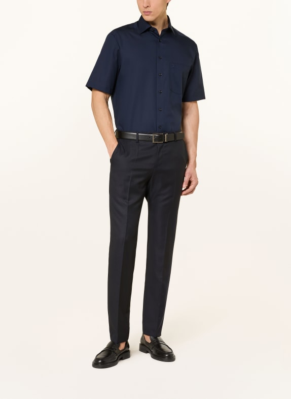 OLYMP Cămașă cu mânecă scurtă Luxor, croială confortabilă ALBASTRU ÎNCHIS