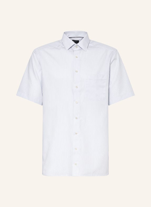 OLYMP Koszula z krótkim rękawem Luxor o kroju comfort fit BIAŁY / JASNONIEBIESKI