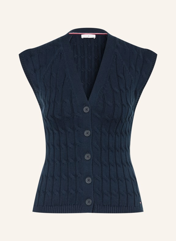 TOMMY HILFIGER Knit vest DARK BLUE