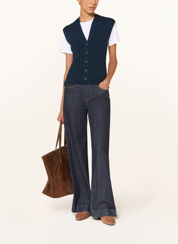 TOMMY HILFIGER Knit vest DARK BLUE