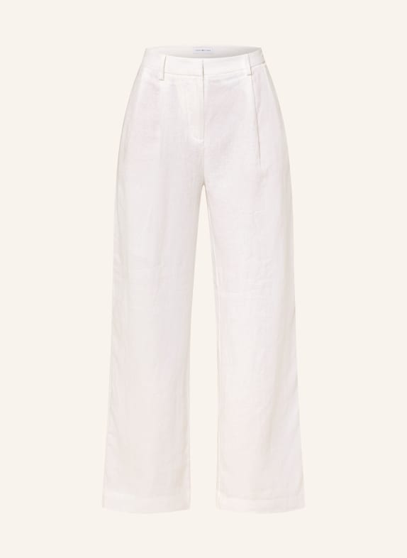 TOMMY HILFIGER Marlenehose aus Leinen WEISS