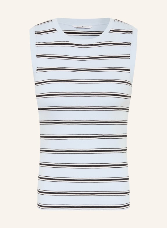 TOMMY HILFIGER Top LYSEBLÅ / HVID / SORT