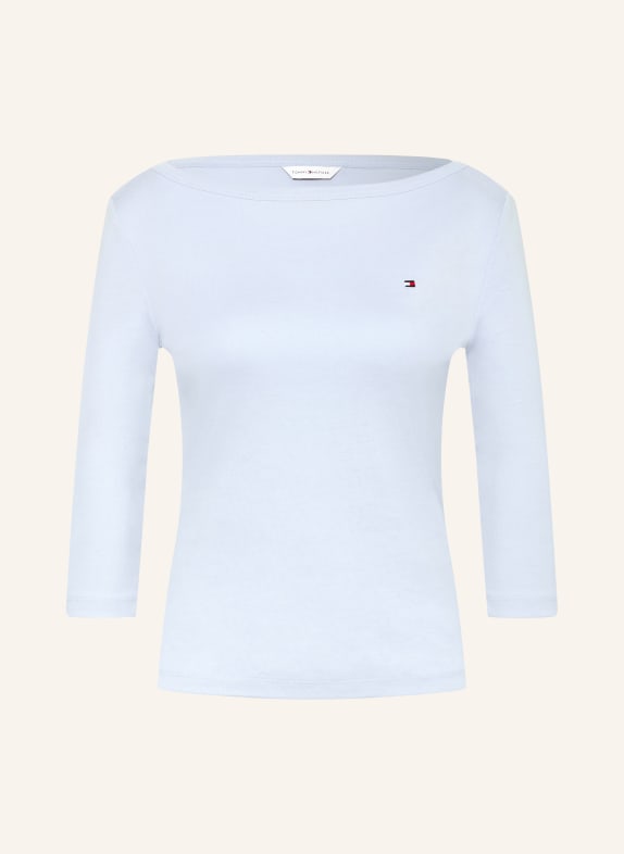 TOMMY HILFIGER T-shirt med 3/4-ærmer LYSEBLÅ