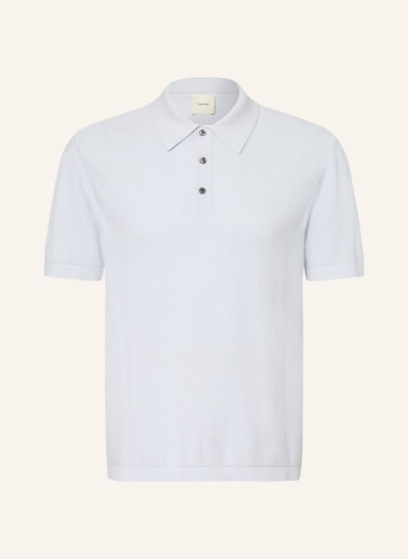 Calvin Klein Piqué-poloshirt LICHTBLAUW