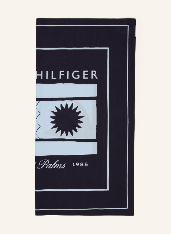 TOMMY HILFIGER Scarf DARK BLUE / LIGHT BLUE