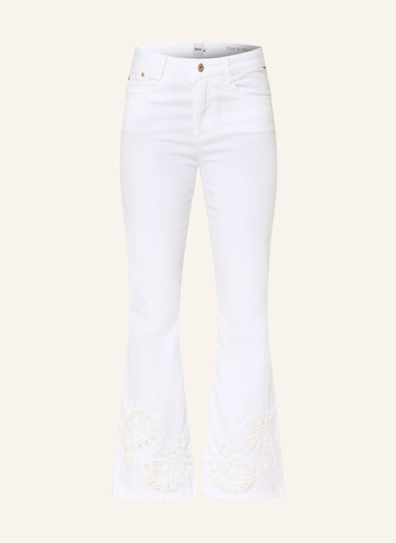 BRAX Bootcut-jeans SHAKIRA S met opengewerkte rand 99 WHITE