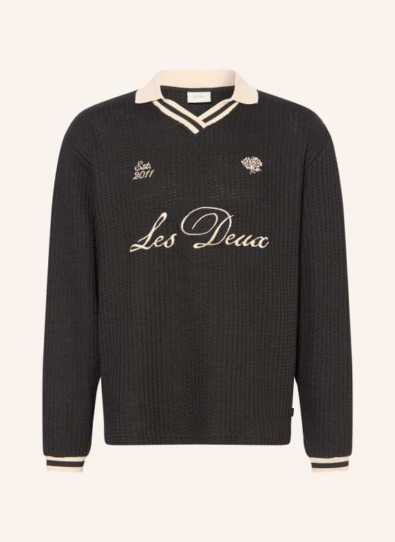 LES DEUX Pullover SCHWARZ / ECRU