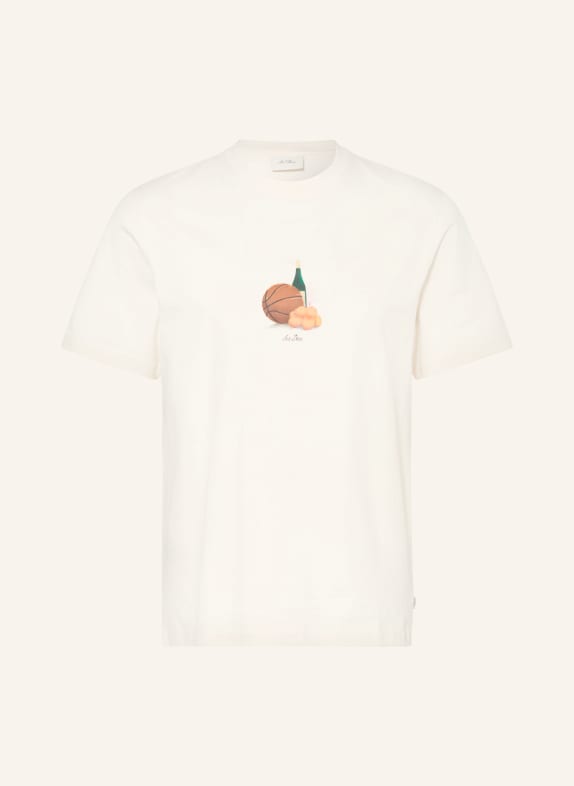 LES DEUX LEMONS T-shirt ECRU / BROWN / DARK GREEN