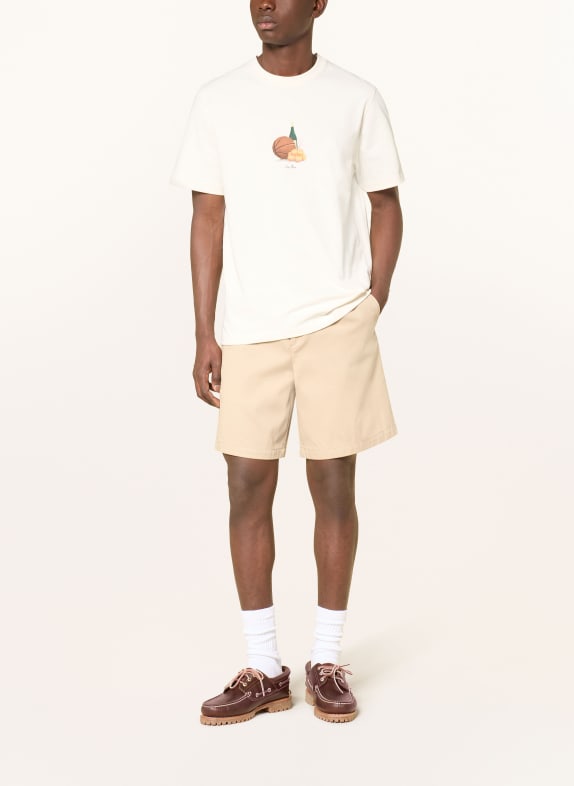 LES DEUX T-shirt LEMONS ECRU / BRUIN / DONKERGROEN