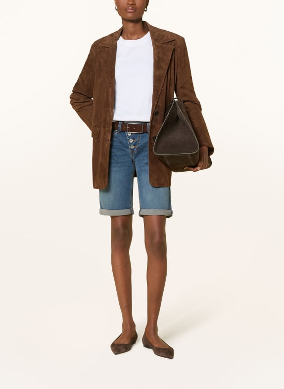 Buena Vista Jeansbermuda's 4452 dark stone