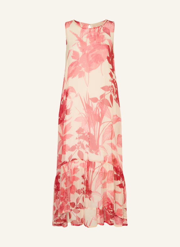 Ana Alcazar Dress with ruffles RED / CREAM