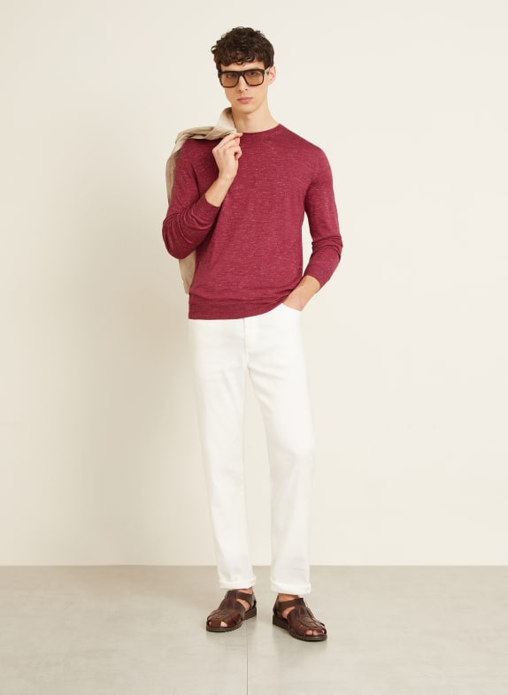 ZEGNA Trui met zijde en kasjmier ROZE