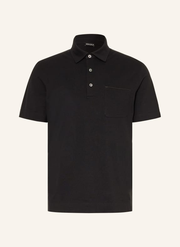 ZEGNA Piqué poloshirt ZWART