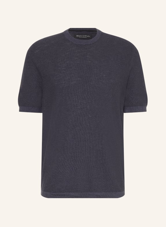Marc O'Polo koszulka z dzianiny GRANATOWY