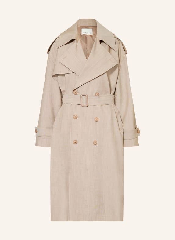 The Frankie Shop Trenchcoat oversize DURSLEY BÉŽOVÁ