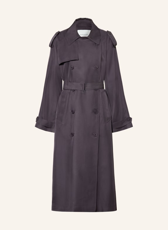 The Frankie Shop Oversized trenchcoat VEYRON DONKERGRIJS