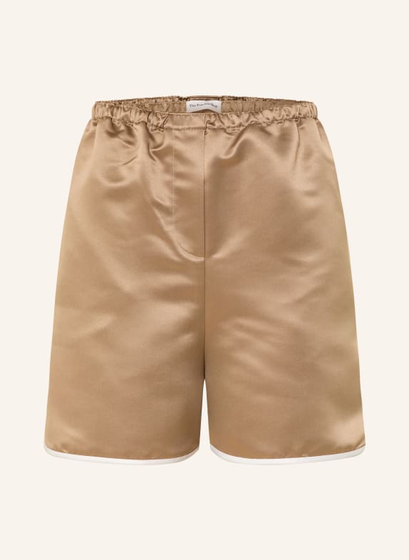 The Frankie Shop Saténové šortky ADIA BÉŽOVÁ