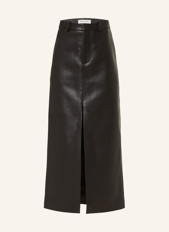 The Frankie Shop Rock MAYBELLE in Lederoptik SCHWARZ