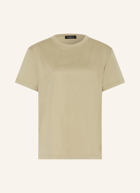 FABIANA FILIPPI T-shirt with rhinestones KHAKI