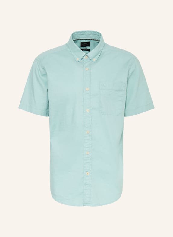 camel active Koszula z krótkim rękawem o regularnym kroju z lnu MIĘTOWY