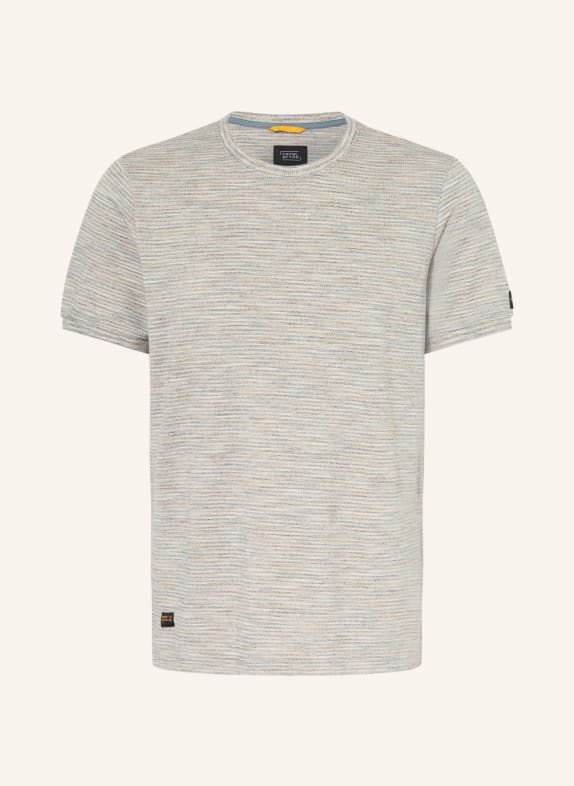 camel active T-Shirt GRAU / ORANGE / HELLBLAU