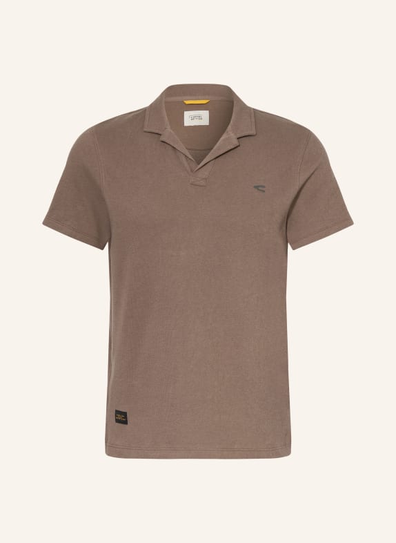 camel active Knit polo shirt BROWN