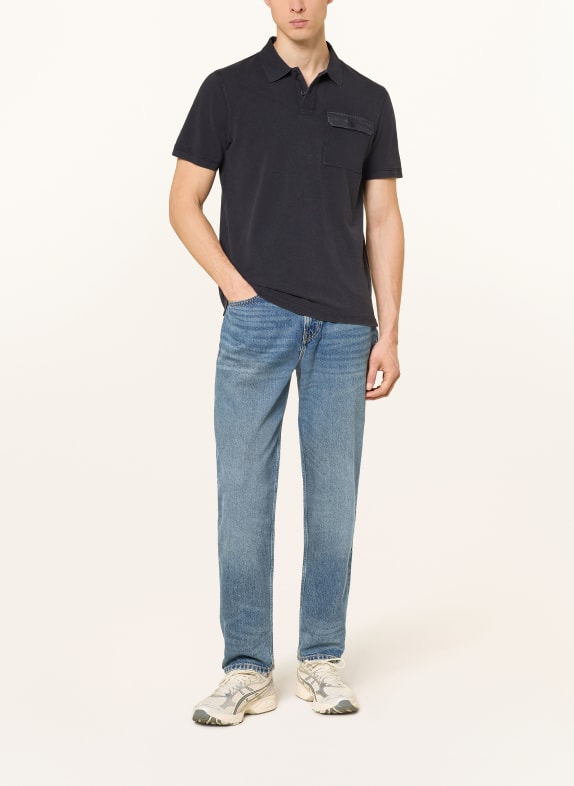 camel active Piqué-poloshirt DONKERGRIJS