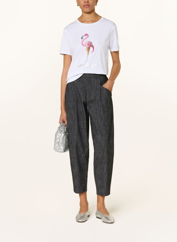 FRIEDA & FREDDIES T-Shirt WEISS / PINK / HELLGELB