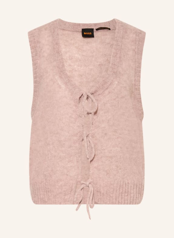 BOSS Vest FRIG van alpaca ROSÉ