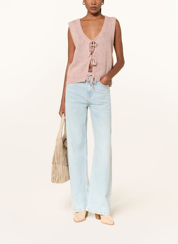 BOSS Vest FRIG van alpaca ROSÉ