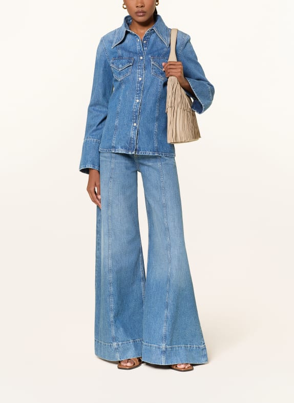 BOSS Jeans met wijde pijpen JANE BLAUW