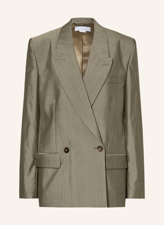 STELLA McCARTNEY Longblazer GRÜN / DUNKELGRAU