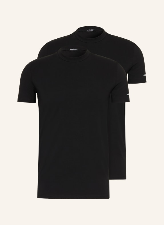 DSQUARED2 2-pack T-shirts ZWART