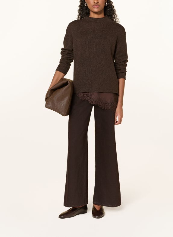 darling harbour Cashmere-Pullover chocolate melange