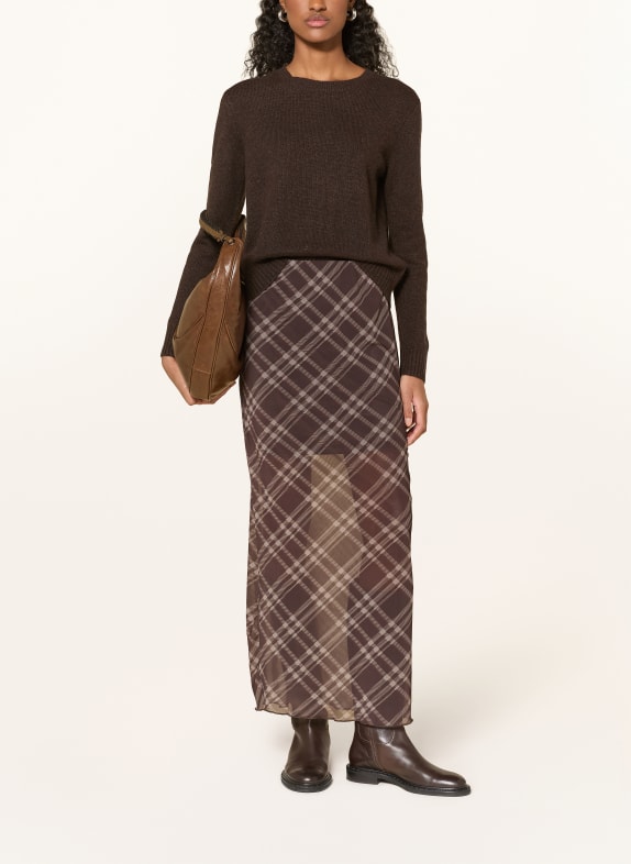 darling harbour Cashmere-Pullover chocolate melange