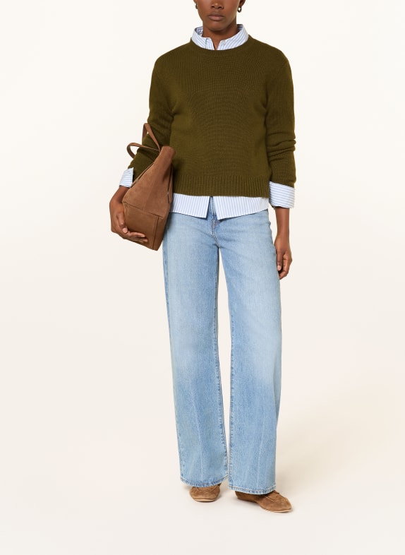 darling harbour Cashmere-Pullover OLIVE