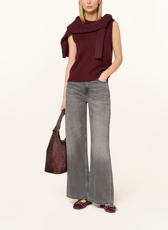 darling harbour Cashmere-Pullunder deep merlot