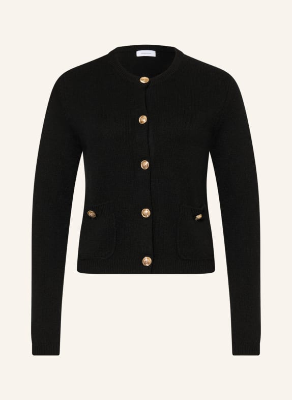 darling harbour Strickjacke aus Cashmere BLACK