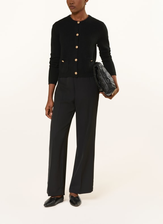 darling harbour Strickjacke aus Cashmere BLACK