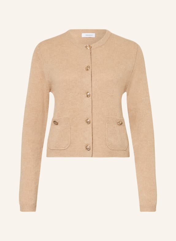 darling harbour Strickjacke aus Cashmere camel Melange