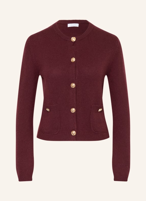 darling harbour Strickjacke aus Cashmere deep merlot