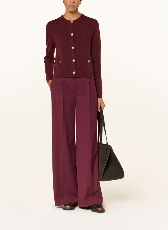 darling harbour Strickjacke aus Cashmere deep merlot