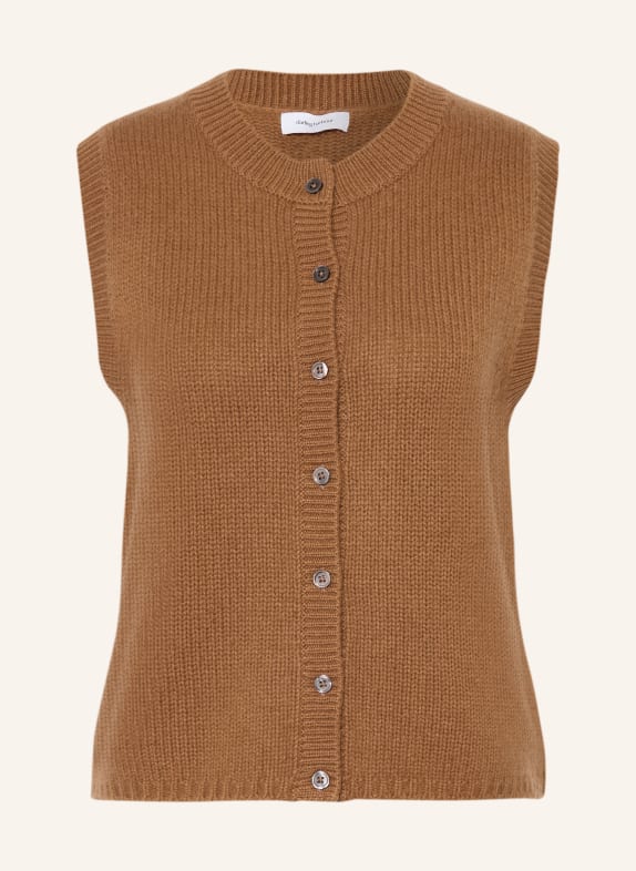 darling harbour Cashmere knit vest CARAMEL