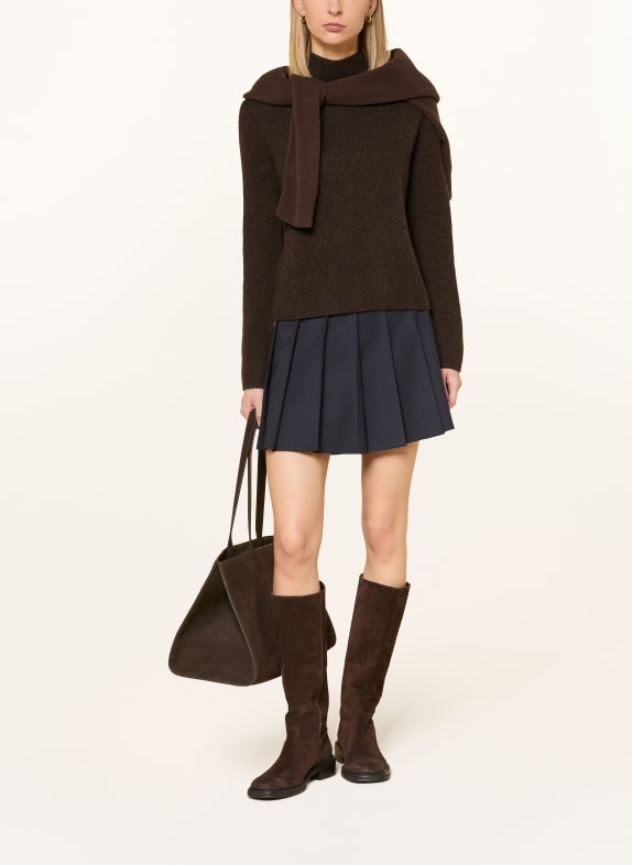 darling harbour Cashmere-Pullover chocolate melange