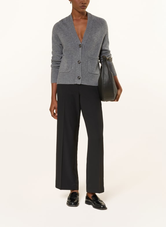 darling harbour Strickjacke aus Cashmere midgrey melange