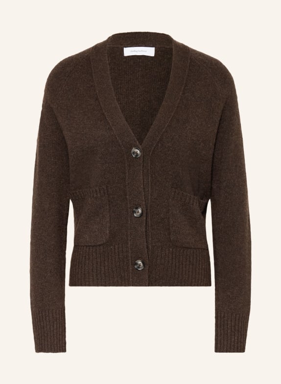 darling harbour Strickjacke aus Cashmere chocolate melange