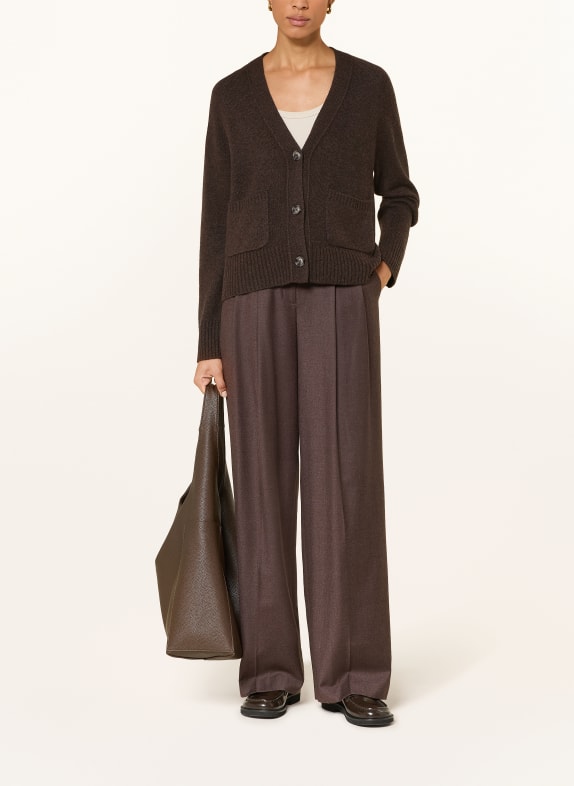 darling harbour Strickjacke aus Cashmere chocolate melange