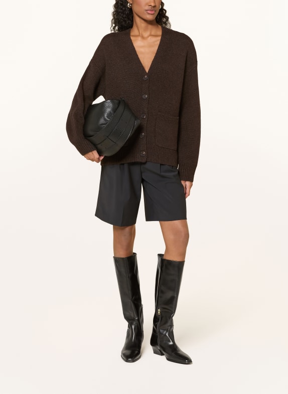 darling harbour Strickjacke aus Cashmere chocolate melange